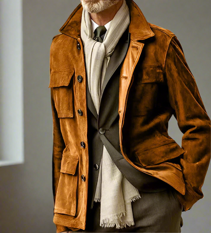 Veste Homme Classique à Boutons pour Travail et Ville