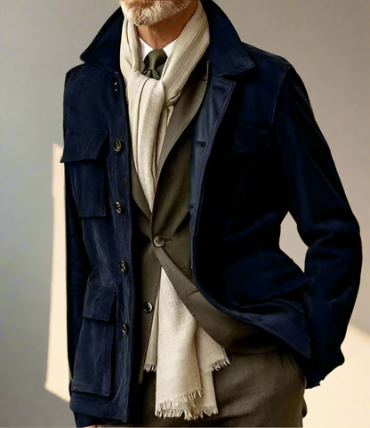 Veste Homme Classique à Boutons pour Travail et Ville