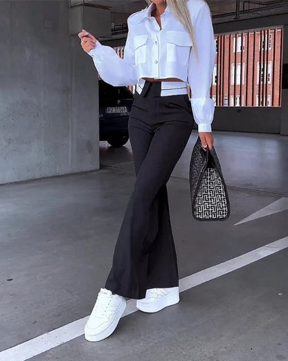 Pantalon Femme Taille Comfort pour Bureau ou Week-end