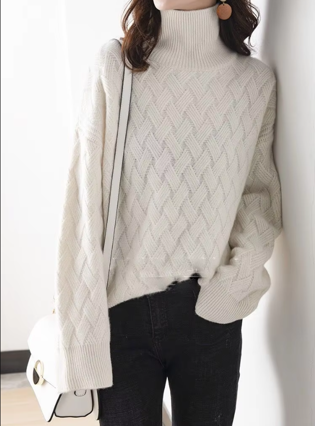 Pull à Col Roulé Femme Printemps