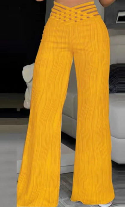 Pantalon femme taille haute confort et élégant