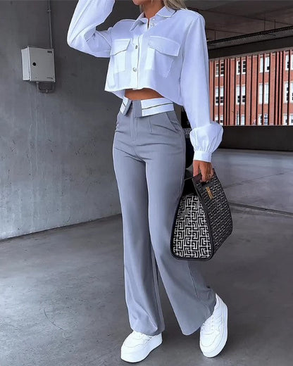 Pantalon Femme Taille Comfort pour Bureau ou Week-end