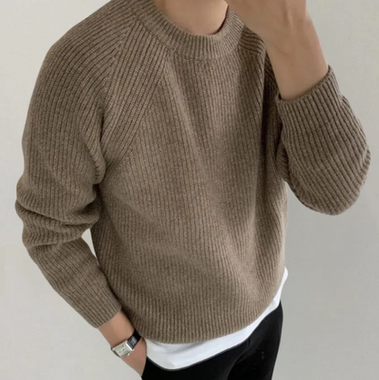 Pull Homme Hiver Chaud à Col Rond - PanierRoyale