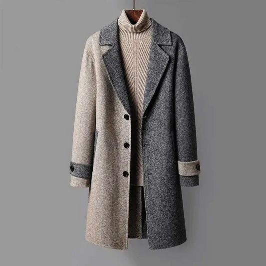 Manteau Homme Élégant Hiver Noir - PanierRoyale