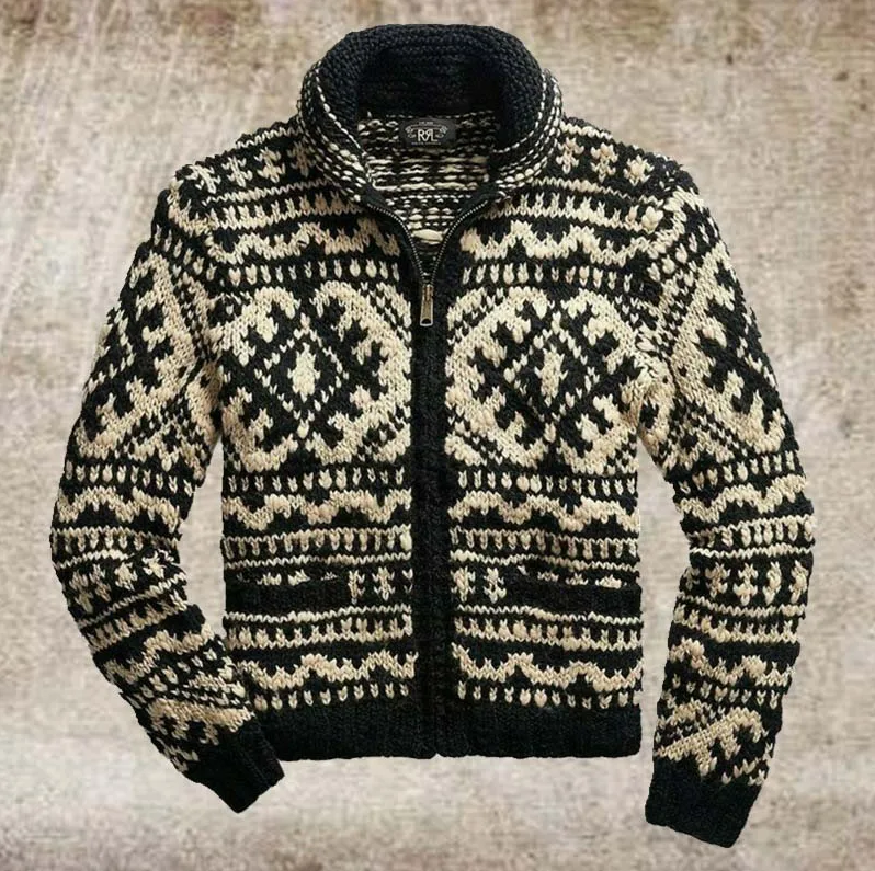 Veste Hiver Homme Laine Chaude et Confortable