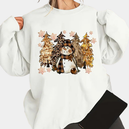 Pull Femme Col Rond Décontracté Hiver
