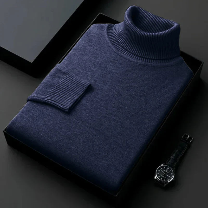 Pullover Col Roulé Chaud et Confortable