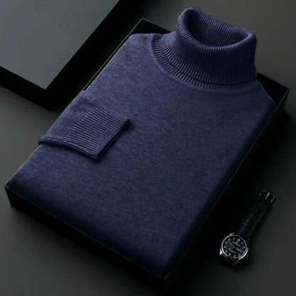 Pullover Col Roulé Chaud et Confortable