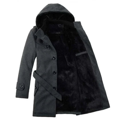 Veste Imperméable Homme avec Capuche et Ceinture Adjustable