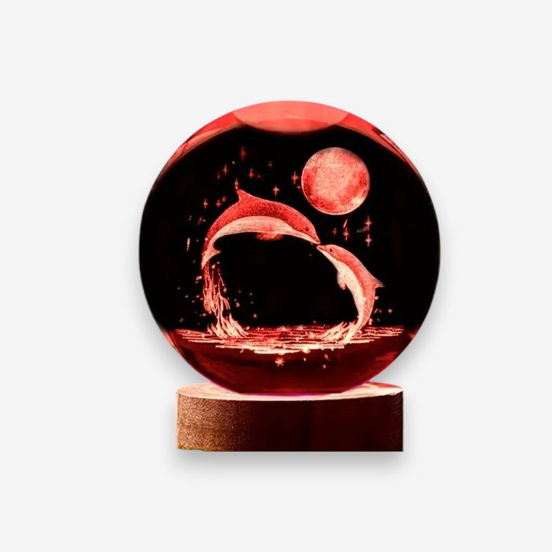 Lampe Plafond Cristal Design Lunaire Élégant - PanierRoyale