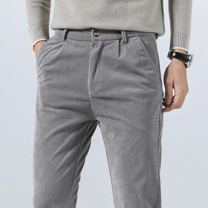 Pantalon Chino Moderne Gris Homme