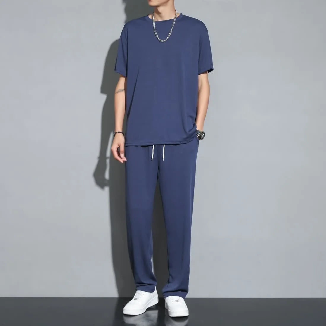 Costume Homme Sport Été Léger et Respirant