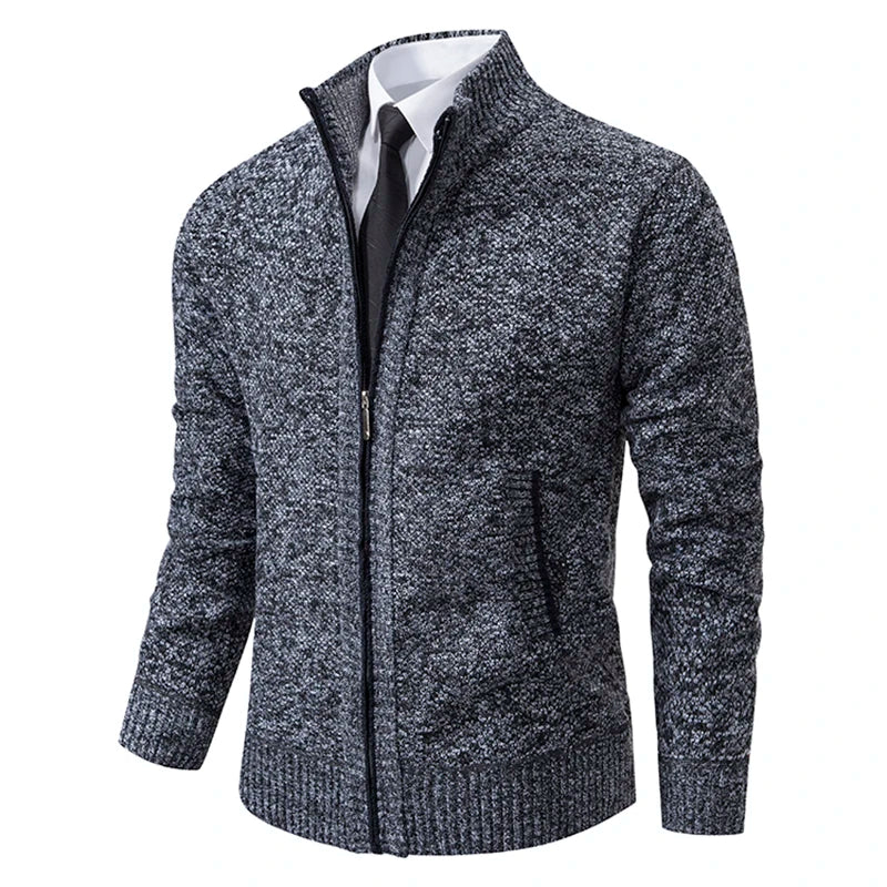 Cardigan en Maille Zippé pour Homme