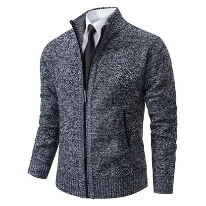 Cardigan en Maille Zippé pour Homme