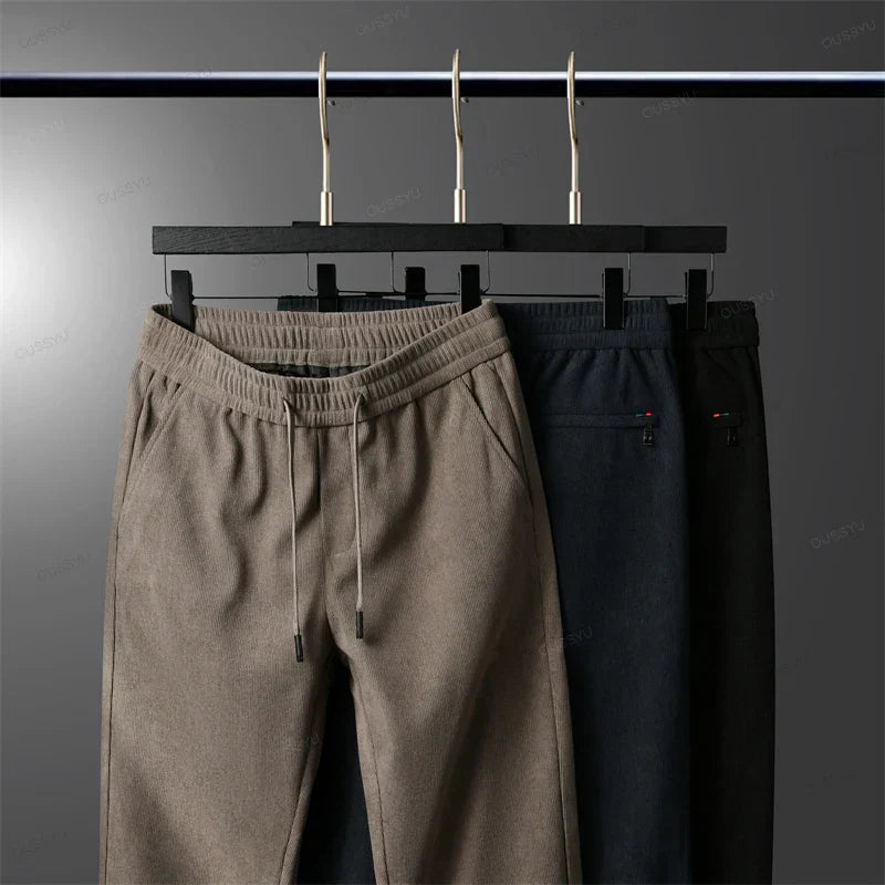 Pantalon Coton Corduroy Élégant