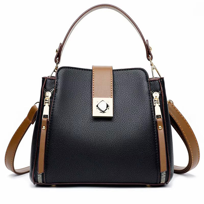 Sac à Main Femme Grand Format avec Poches Intérieures Fermeture Éclair - PanierRoyale