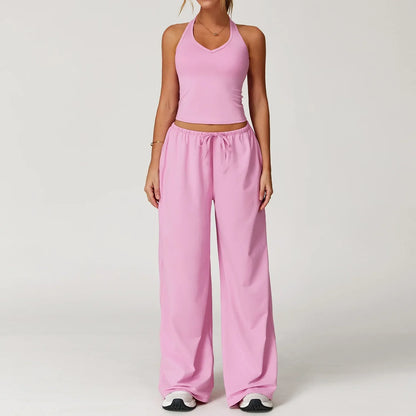 Ensemble Lounge Femme Décontracté Crop Top