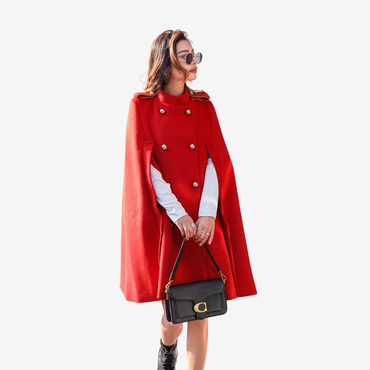 Manteau Femme Hiver Long Manches et Col Montant - PanierRoyale