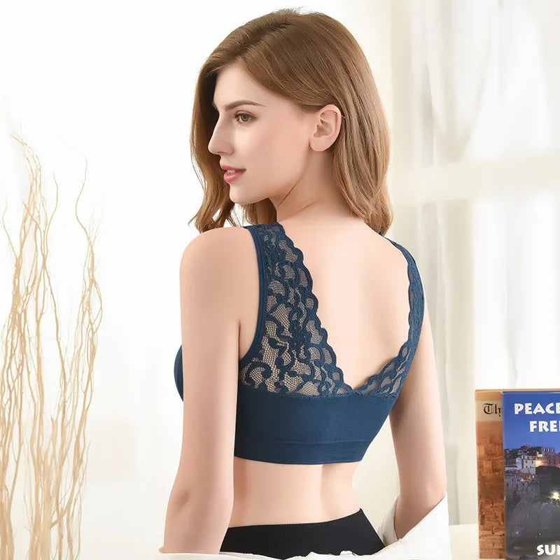Soutien-gorge Femme Dentelle Sans Armature Confort Léger