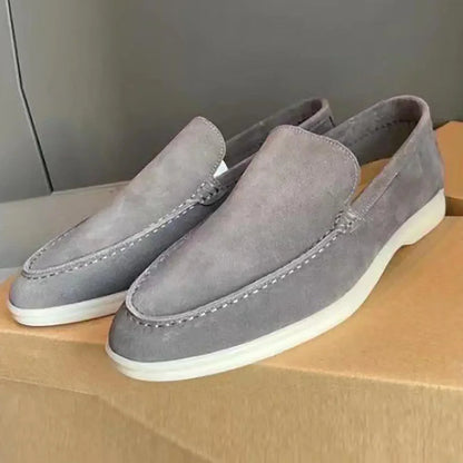 Mocassins Homme Cuir Brun semelle Gum