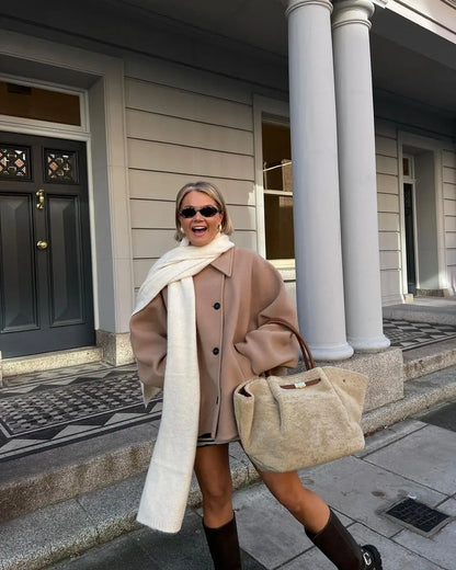 Manteau Femme Grande Taille Hiver Chaud et Élégant - PanierRoyale