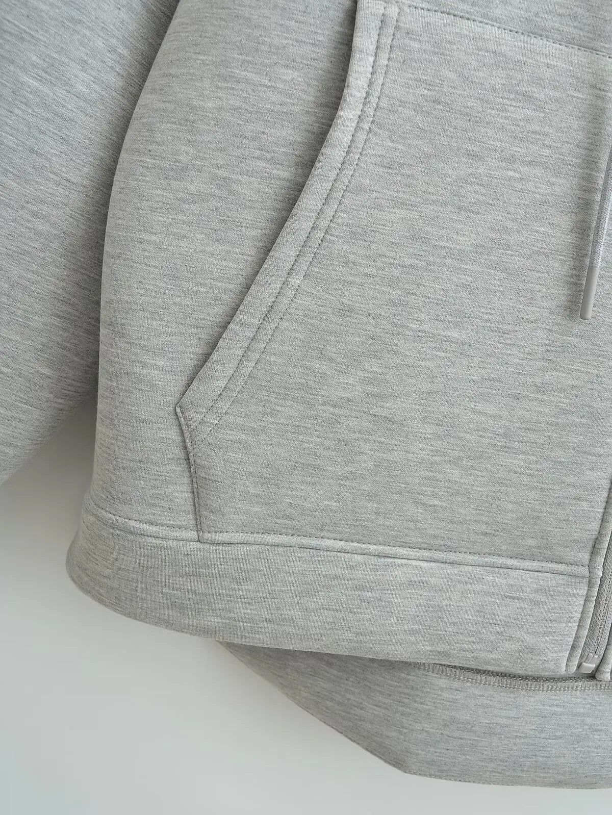 Blouson femme décontracté à capuche et fermeture éclair