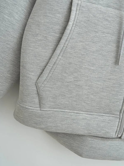 Blouson femme décontracté à capuche et fermeture éclair