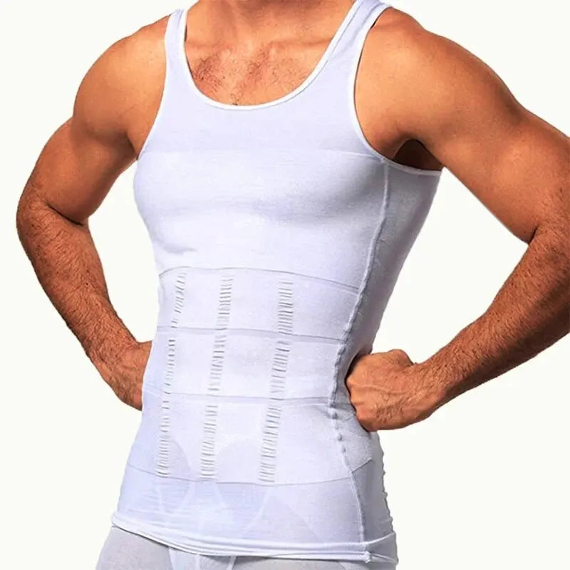 Débardeur Homme Sans Couture Compression Ventre Gainant - PanierRoyale
