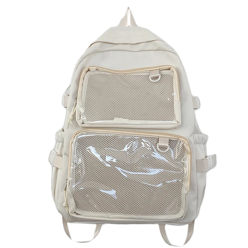 Sac à dos Femme Transparent Grande Capacité Multi-usage Voyage Sport