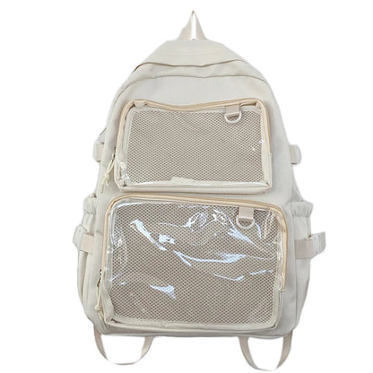 Sac à dos Femme Transparent Grande Capacité Multi-usage Voyage Sport