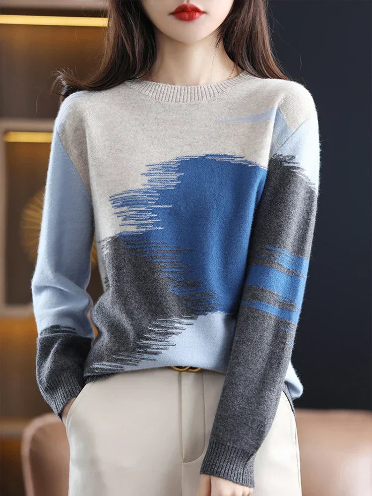 Pull Femme À Manches Longues Multicolore - PanierRoyale