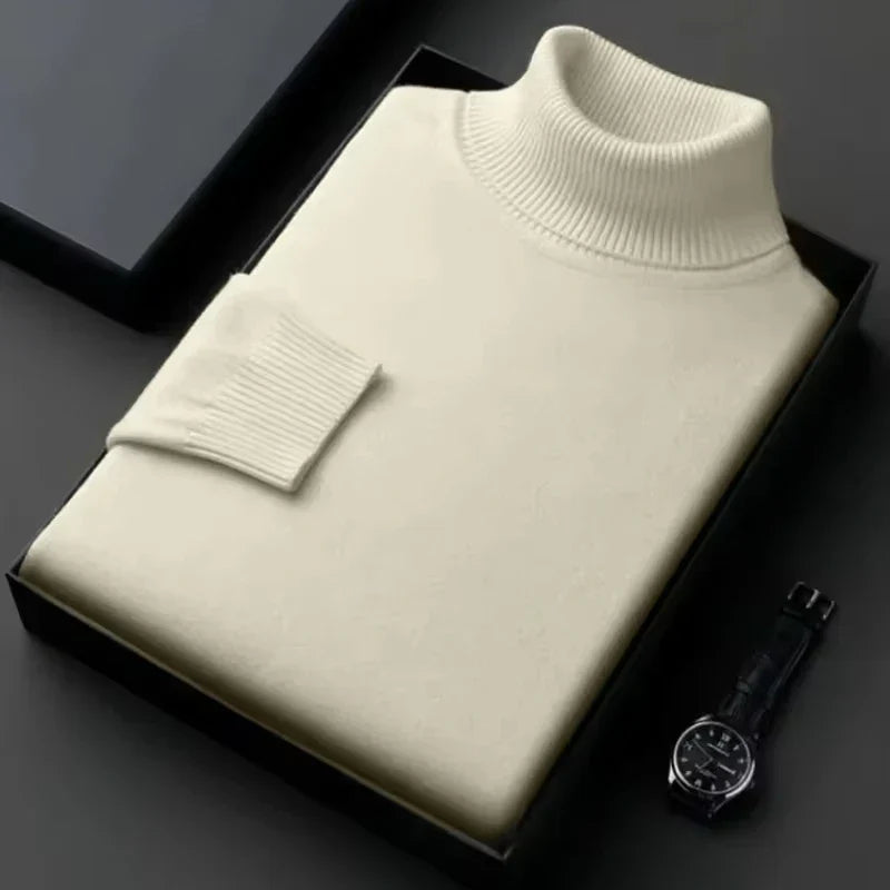 Pullover Col Roulé Chaud et Confortable