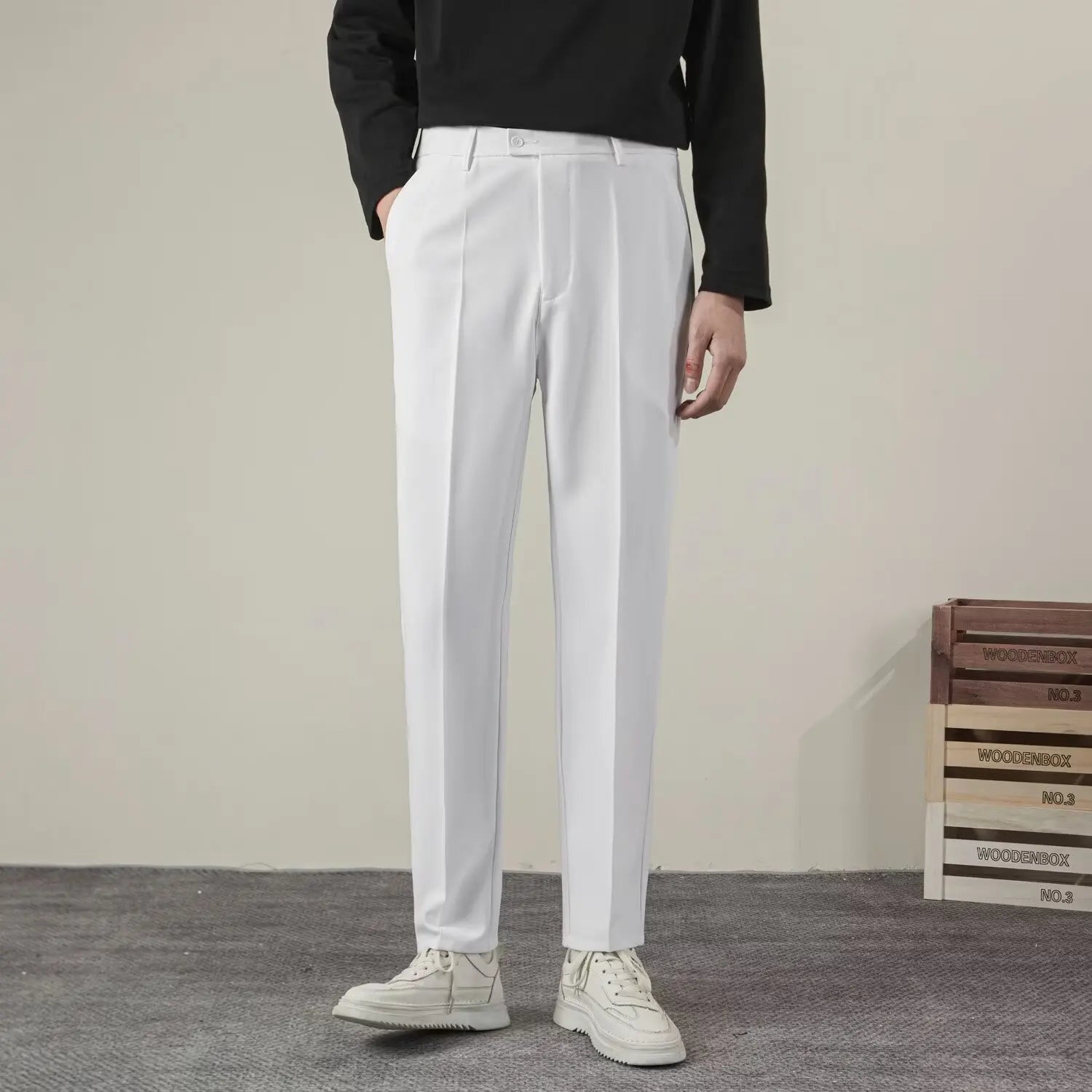 Pantalon Homme Léger et Élégant pour Bureau - BerlinGlamour