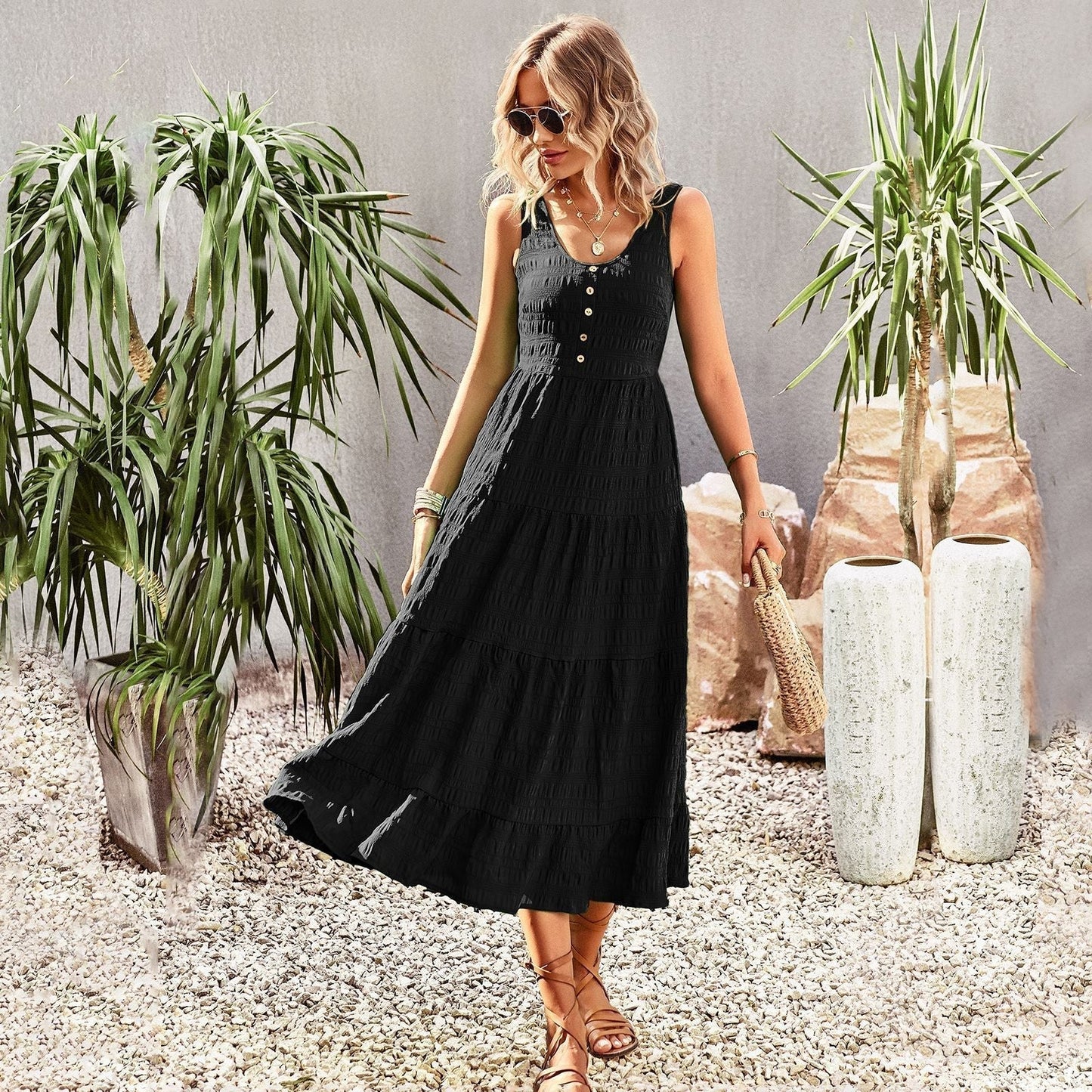 Robe de soirée femme élégante longue été