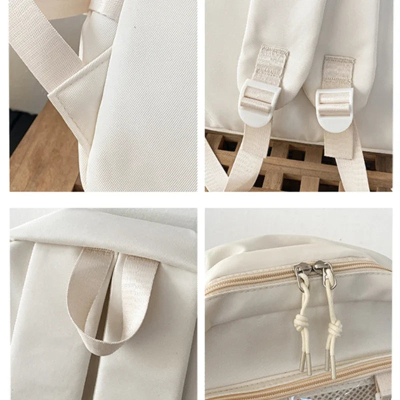 Sac à dos Femme Transparent Grande Capacité Multi-usage Voyage Sport