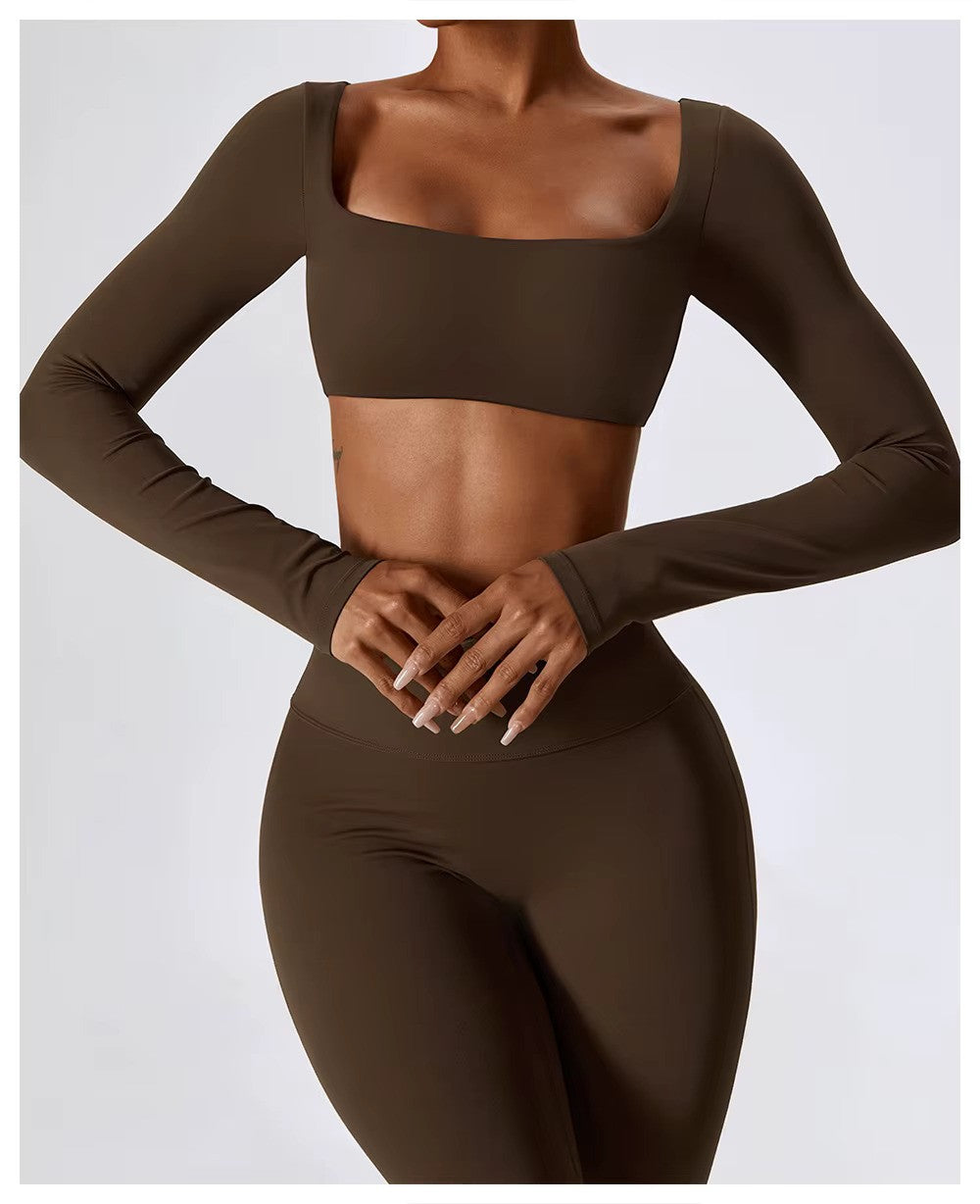 Tenue de Sport Femme - Ensemble Yoga Confort avec Legging Élastique et Top Moulant