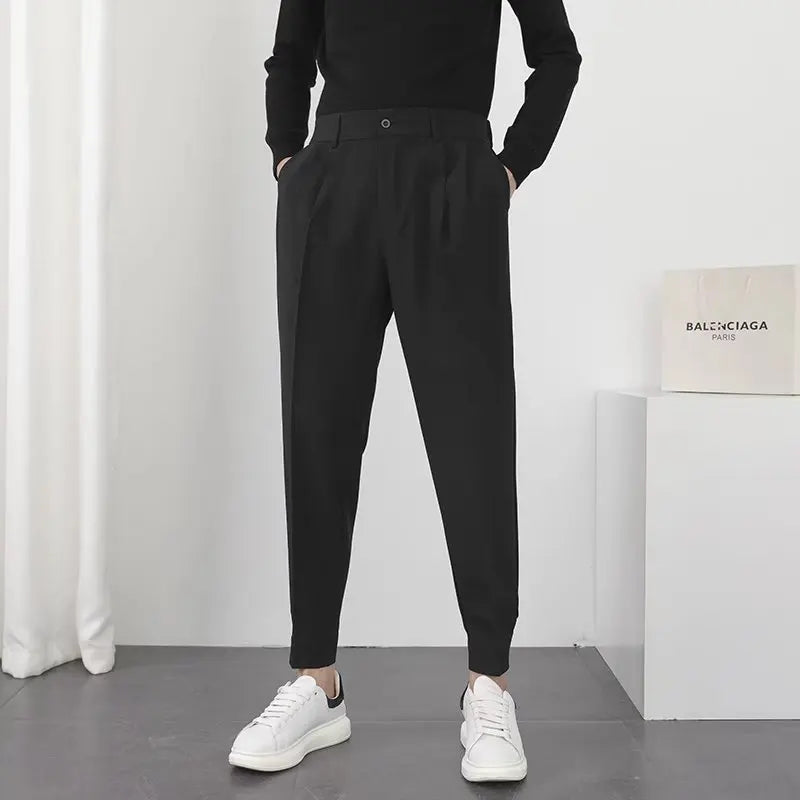 Pantalon Homme Plissé Élégant Moderne