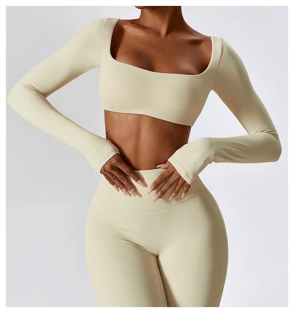 Tenue de Sport Femme - Ensemble Yoga Confort avec Legging Élastique et Top Moulant