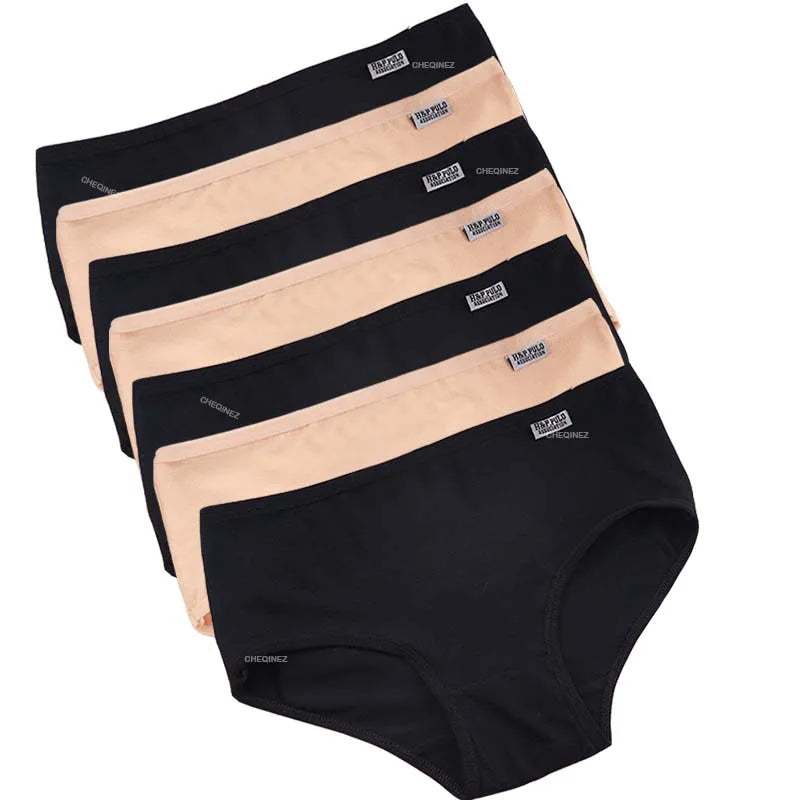 Lot de culottes Femme Coton Extensible Taille Moyenne Coupe