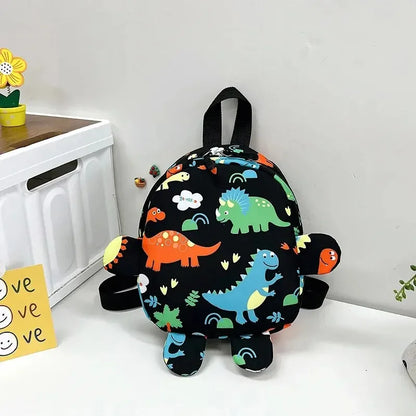 Sac à dos Enfant en Nylon Motif Dinosaure pour École Maternelle