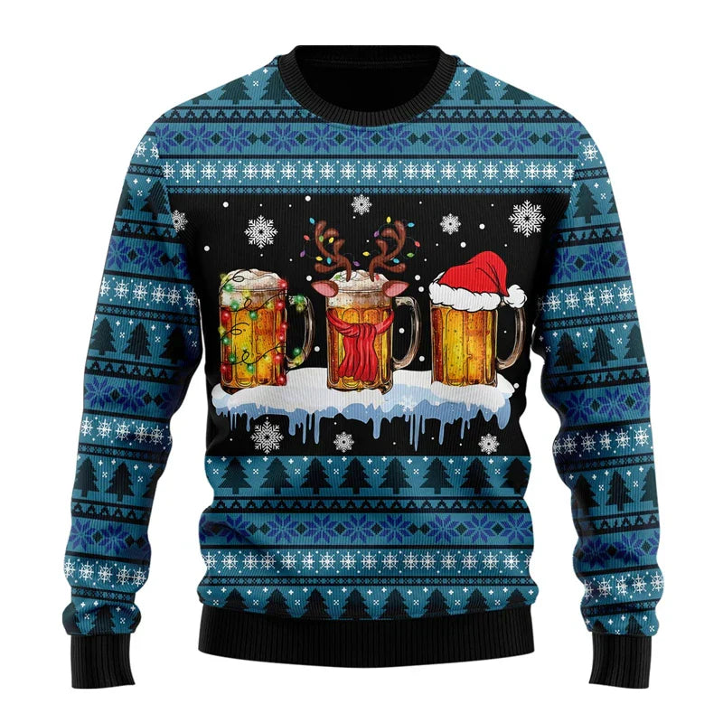 Pull de Noël Homme Drôle et Amusant pour Fête