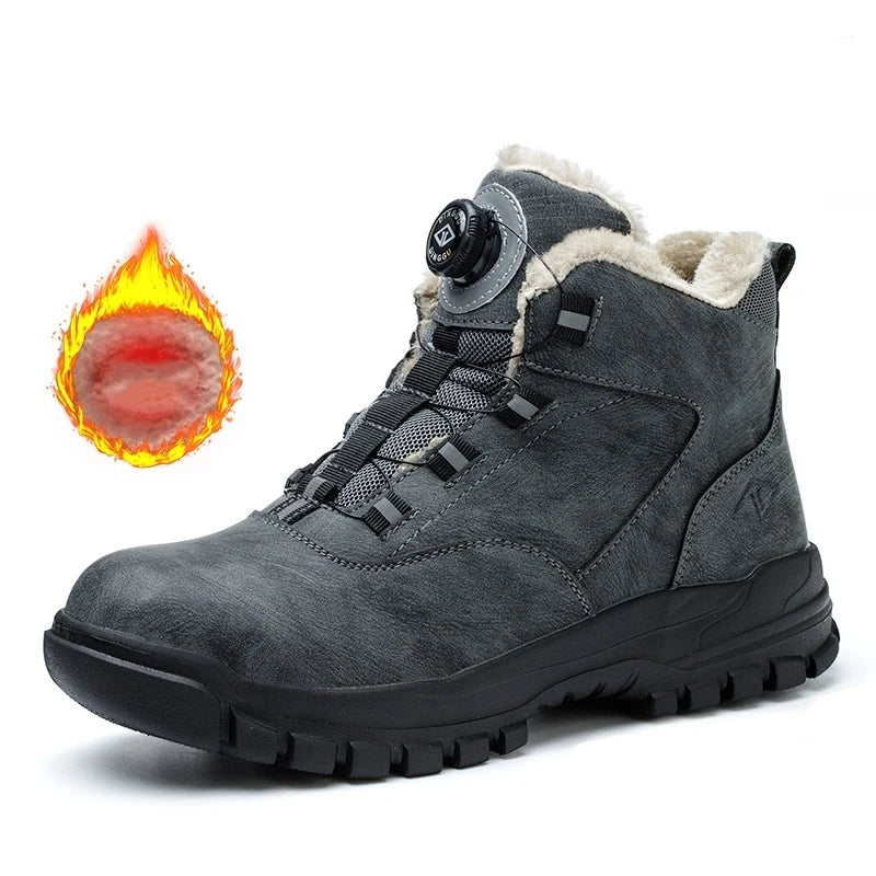 Chaussures de sécurité avec semelle antidérapante et pointe acier renforcée