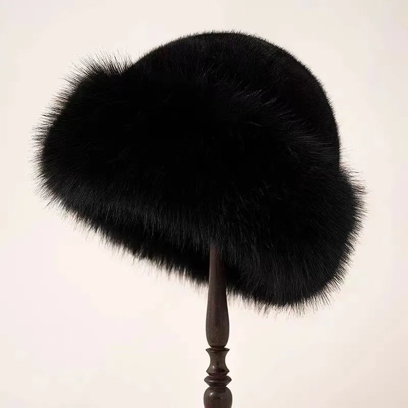 Chapeau Hivernal en Fourrure Synthétique Doux et Chaud