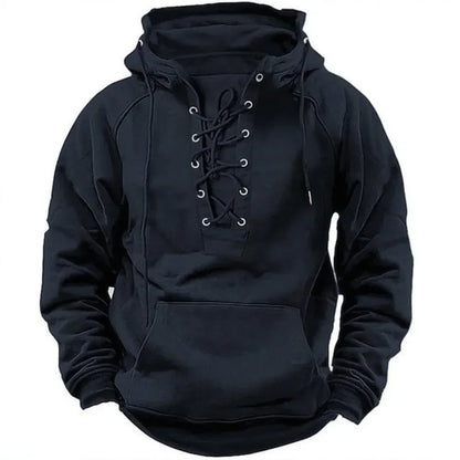 Sweat à capuche Épais Coton Coupe Rétro