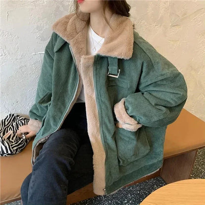 Veste Femme Hiver Chic avec Ceinture Élastique - PanierRoyale