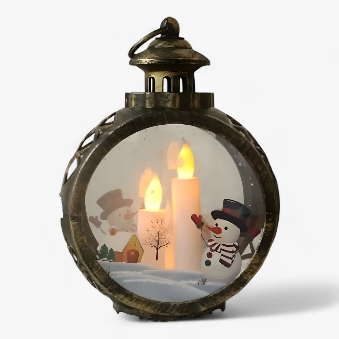 Lampe Lanterne LED Neige Décorative pour Maison