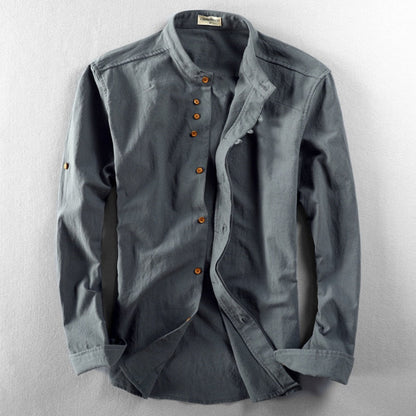 Chemise Homme Classique Manches Longues Marine
