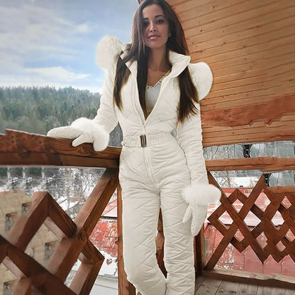 Combinaison Ski Femme Noir Matelassée