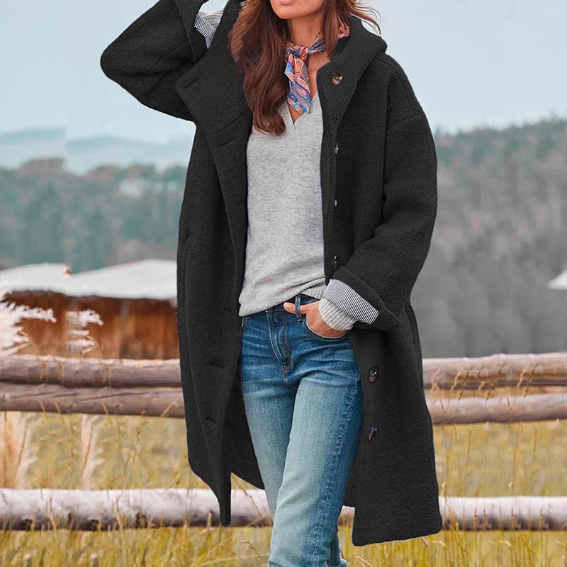 Manteau Femme Hiver Chaud et Élégant avec Capuche