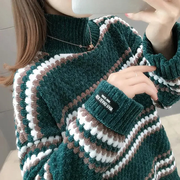 Pull Col Montant Doux et Chic pour Hiver